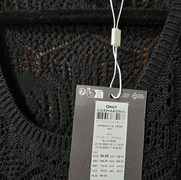 Maxy open stitch sleeveless scoop neck beach dress - Picture 3 of 6